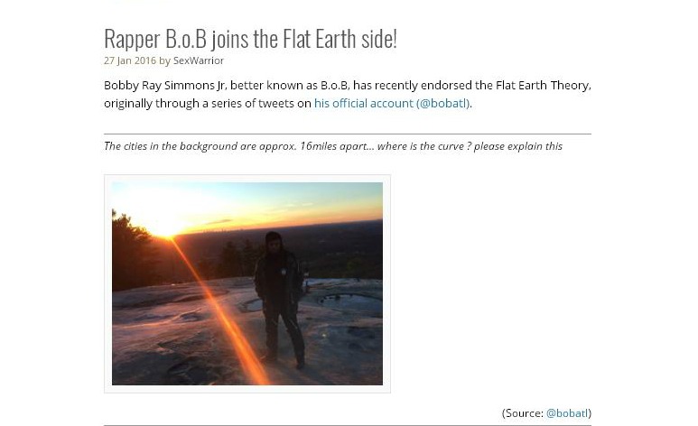 Rapper Froid diz que "a Terra é plana" - e não está sozinho nessa