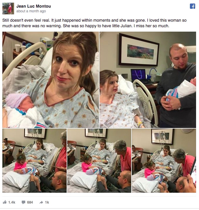 Post anunciando nascimento de filho e morte de esposa vira viral