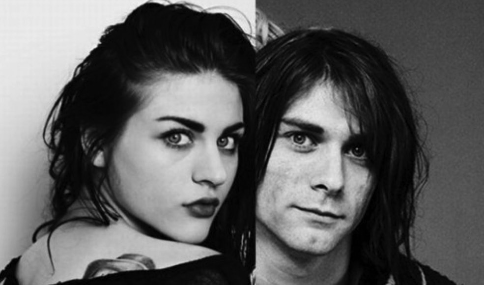 Pai e filha de Kurt Cobain juntos em foto