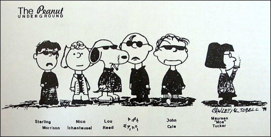 Peanut Underground: Snoopy visita o Velvet Underground