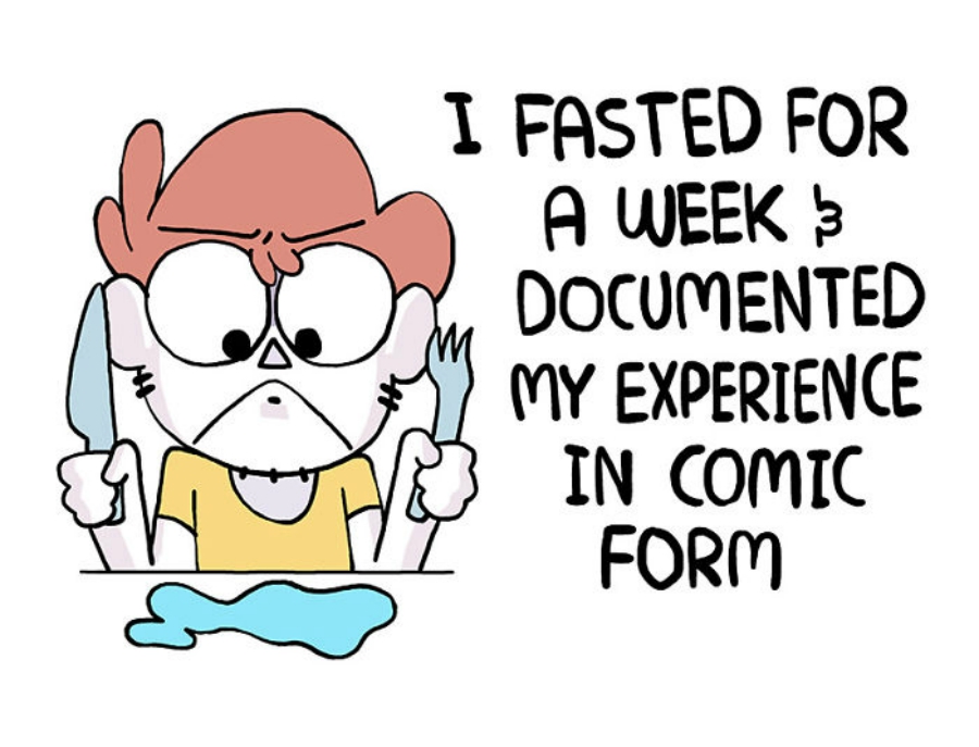 Um cara passou sete dias sem comer e fez uma história em quadrinhos sobre a experiência
