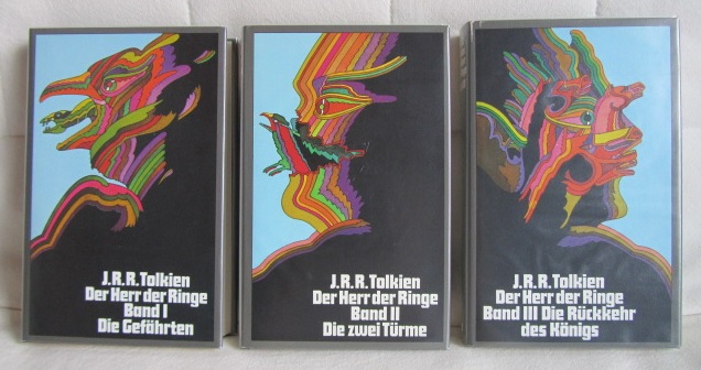 As capas de Heinz Edelmann para as edições alemãs de O Senhor dos Anéis