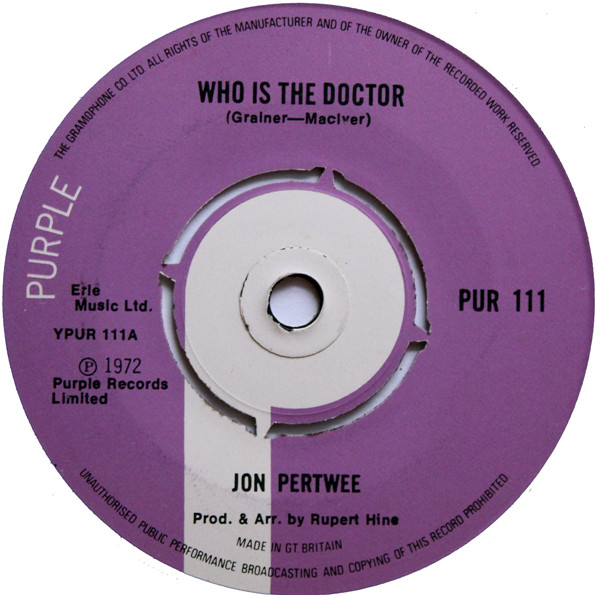 Quando a gravadora do Deep Purple lançou um single da série Doctor Who