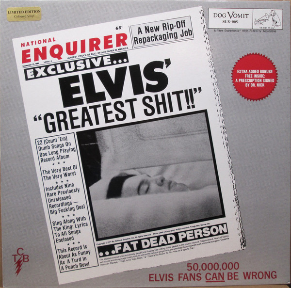The Greatest Shit: quando lançaram um disco pirata para sacanear fãs de Elvis Presley