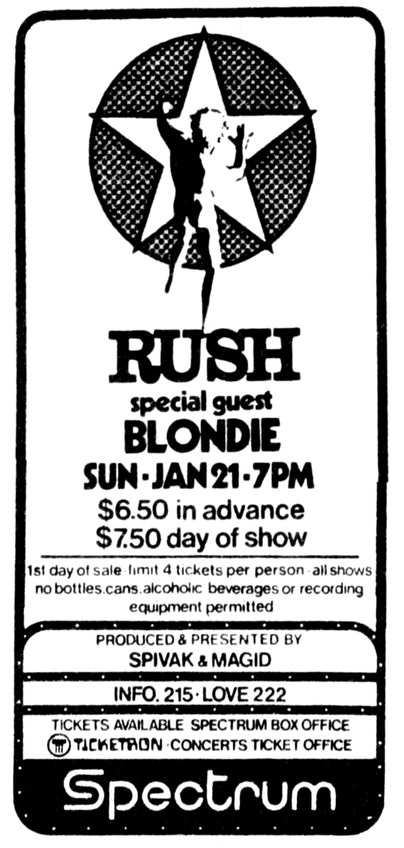 Quando o Blondie abriu para o Rush e foi vaiado