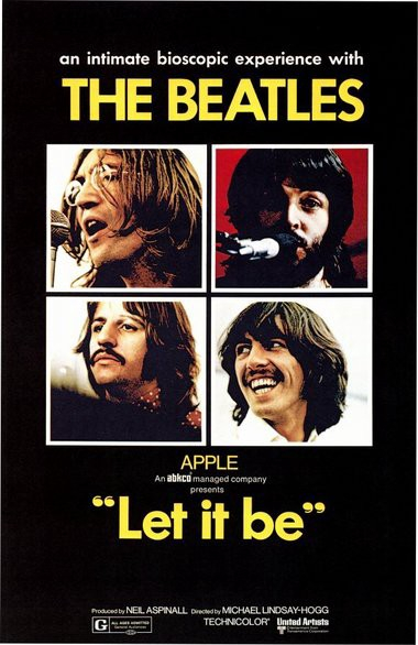 Pôster original do filme Let It Be, dos Beatles