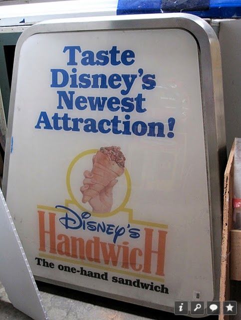 Handwich: o sanduíche de casquinha da Disney (!)