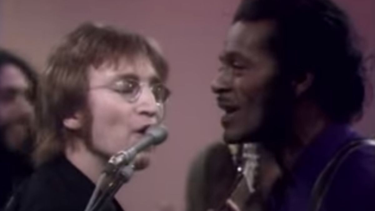 John Lennon e Chuck Berry: o primeiro encontro em 1972