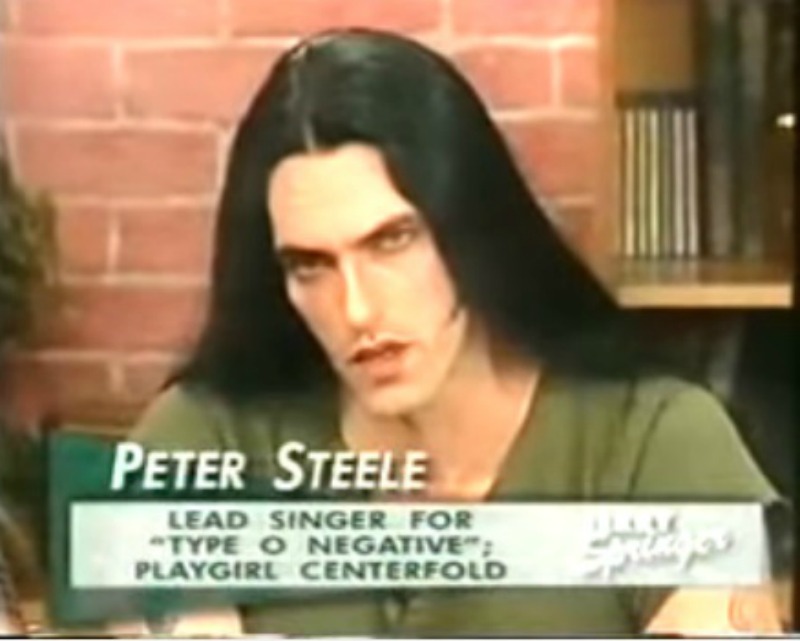 Peter Steele: sexo, groupies, rock e cara de mau num talk-show