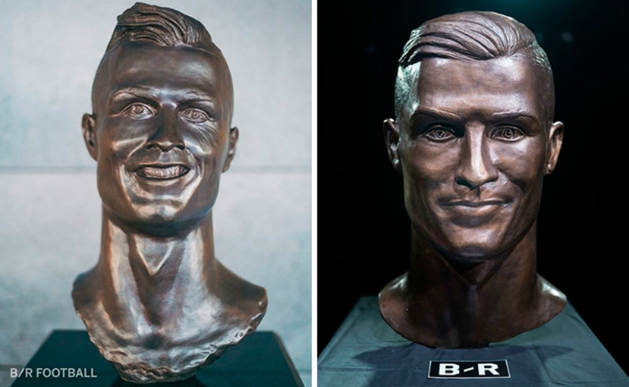 A evolução (e os bastidores) do busto de Cristiano Ronaldo
