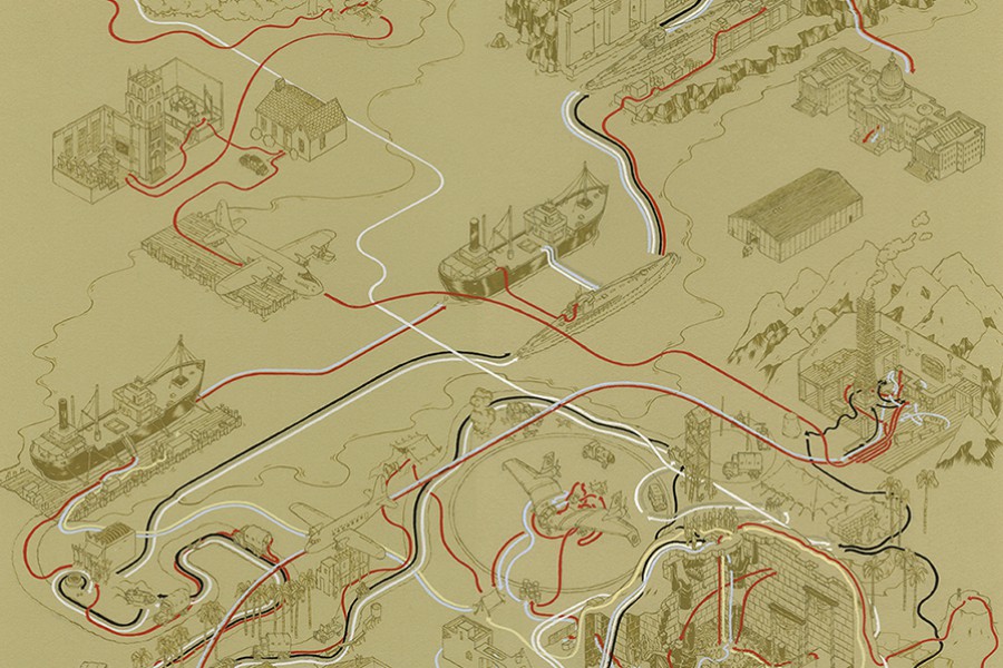Andrew DeGraff e seus mapas de locações de filmes