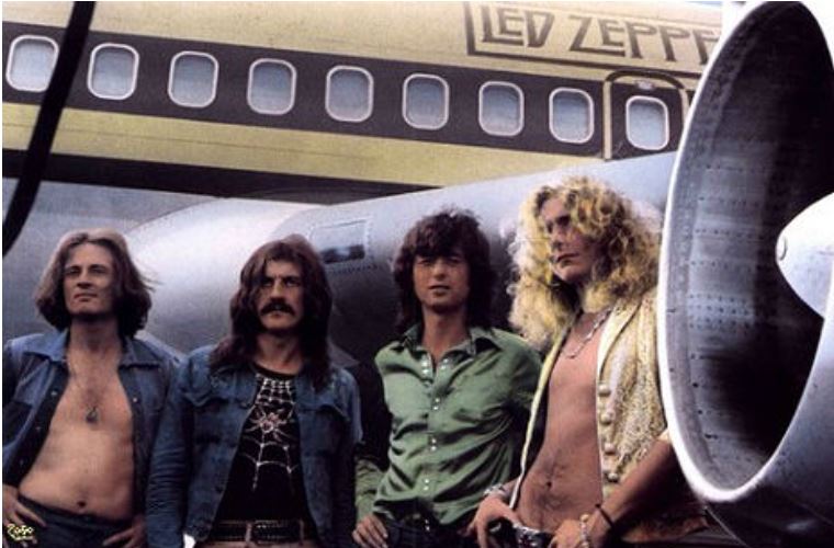 Rock, grana e extravagância pelos ares: o avião do Led Zeppelin