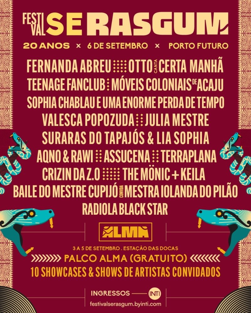 Urgente!: Se Rasgum divulga atrações da festa de 20 anos do festival