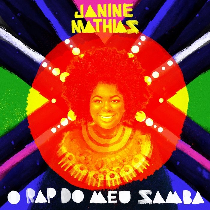 Janine Mathias une samba, soul e rap em O rap do meu samba, disco moderno que celebra resistência, ancestralidade e groove.