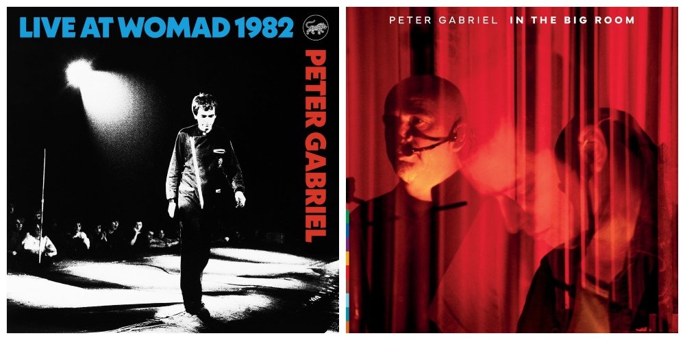 Peter Gabriel recorda em lançamentos dois shows históricos: a apresentação na estreia do festival WOMAD, em 1982, e o show que deu em seu próprio estúdio, em 2003.