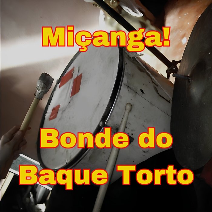 Em Bonde do baque torto, Miçanga faz rap tenso e experimental, com poemas curtos, críticas sociais e faixas ruidosas que misturam jungle, gabber e referências pop.