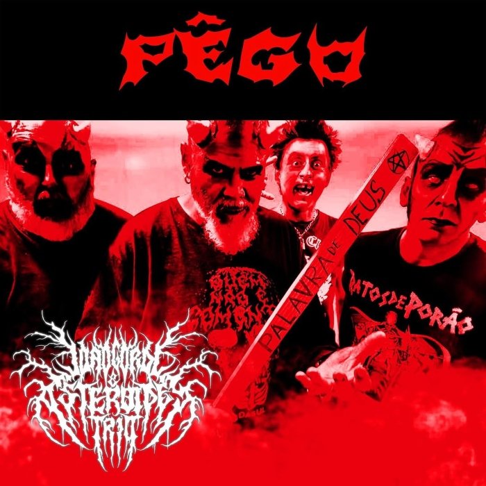 João Gordo e Asteroides Trio, capa do single "Pêgo"