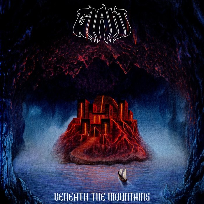 Giant, vindo da Austrália, evoca Black Sabbath e Sleep no álbum Beneath the mountains: riffs longos, eco cavernoso, sujeira stoner e clima apocalíptico.