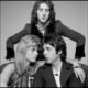 Denny Laine (em cima), Linda e Paul McCartney, em foto de Clive Arrowstone / MPL Communications