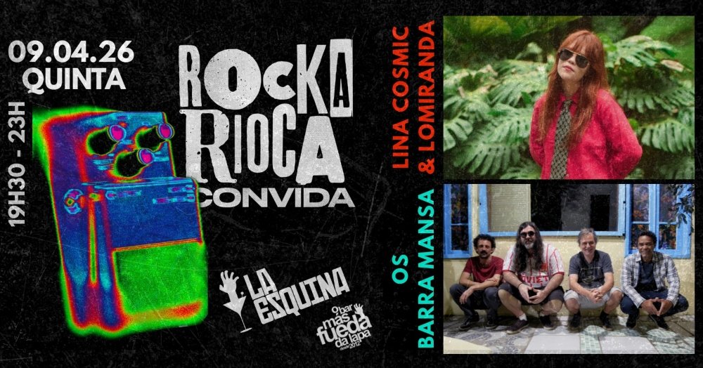Rio: Rockarioca convida Os Barra Mansa e Lina Cosmic nesta quinta (9)