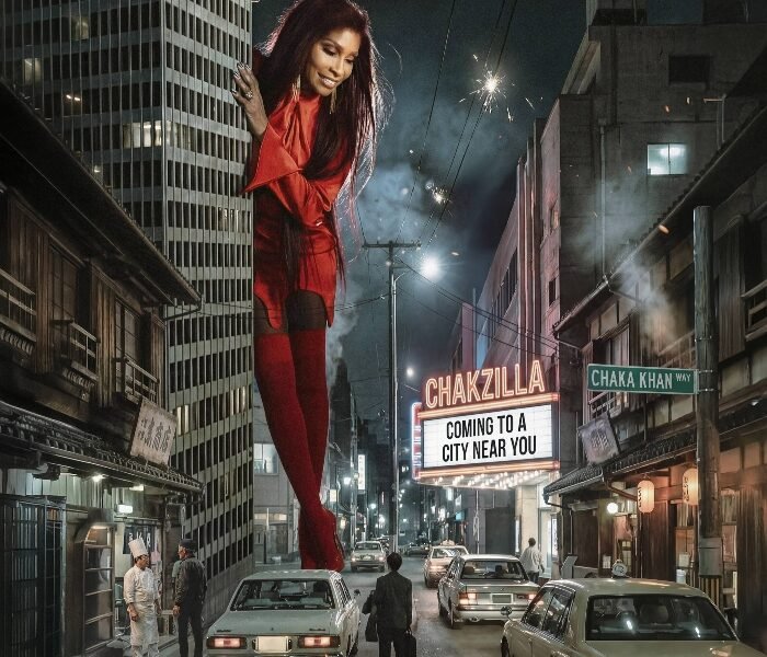 Chaka Khan na capa do single Chakzilla