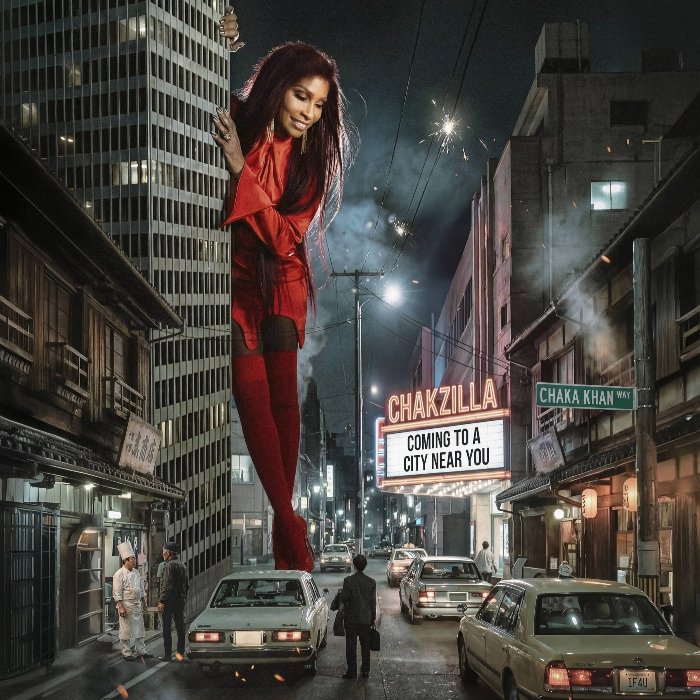 Chaka Khan na capa do single Chakzilla