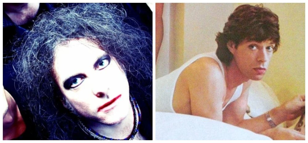 Robert Smith (The Cure) e Mick Jagger (Rolling Stones) - Fotos: Divulgação