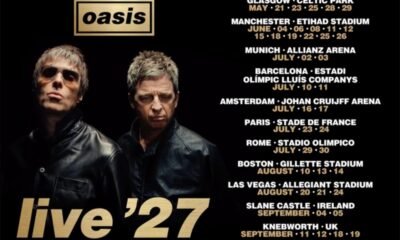 Oasis confirma Live ’27 com shows na Europa e Estados Unidos; Manchester terá 11 datas