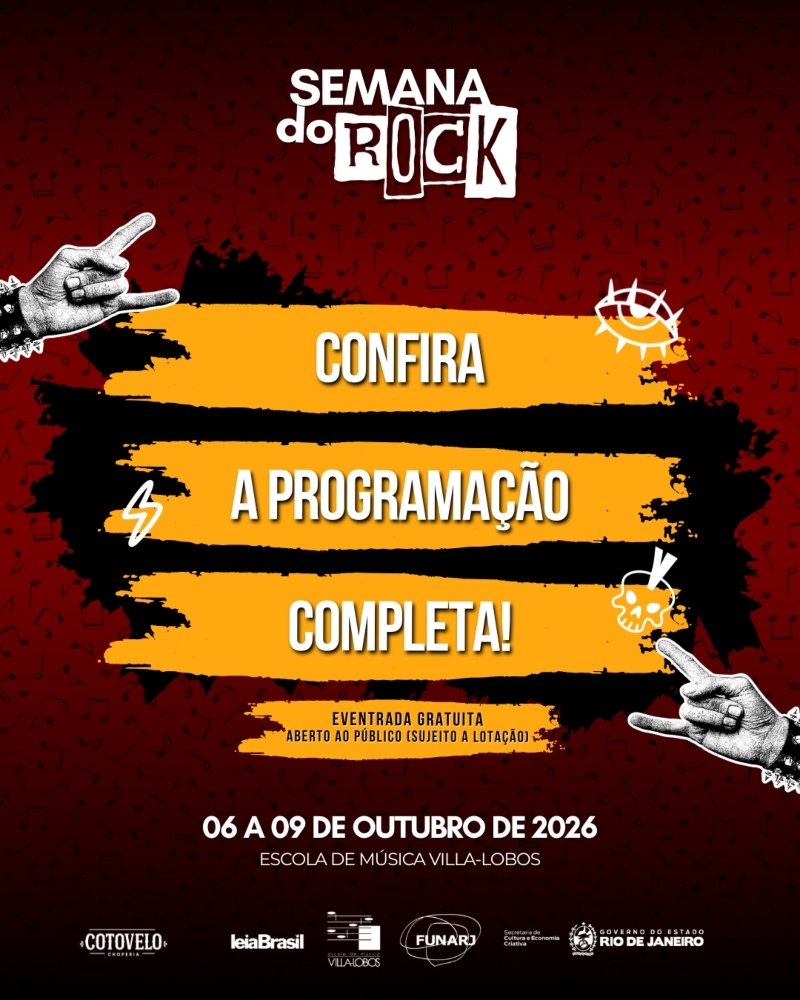Agenda RJ: Semana do Rock ocupa a Villa-Lobos com quatro dias de conversas